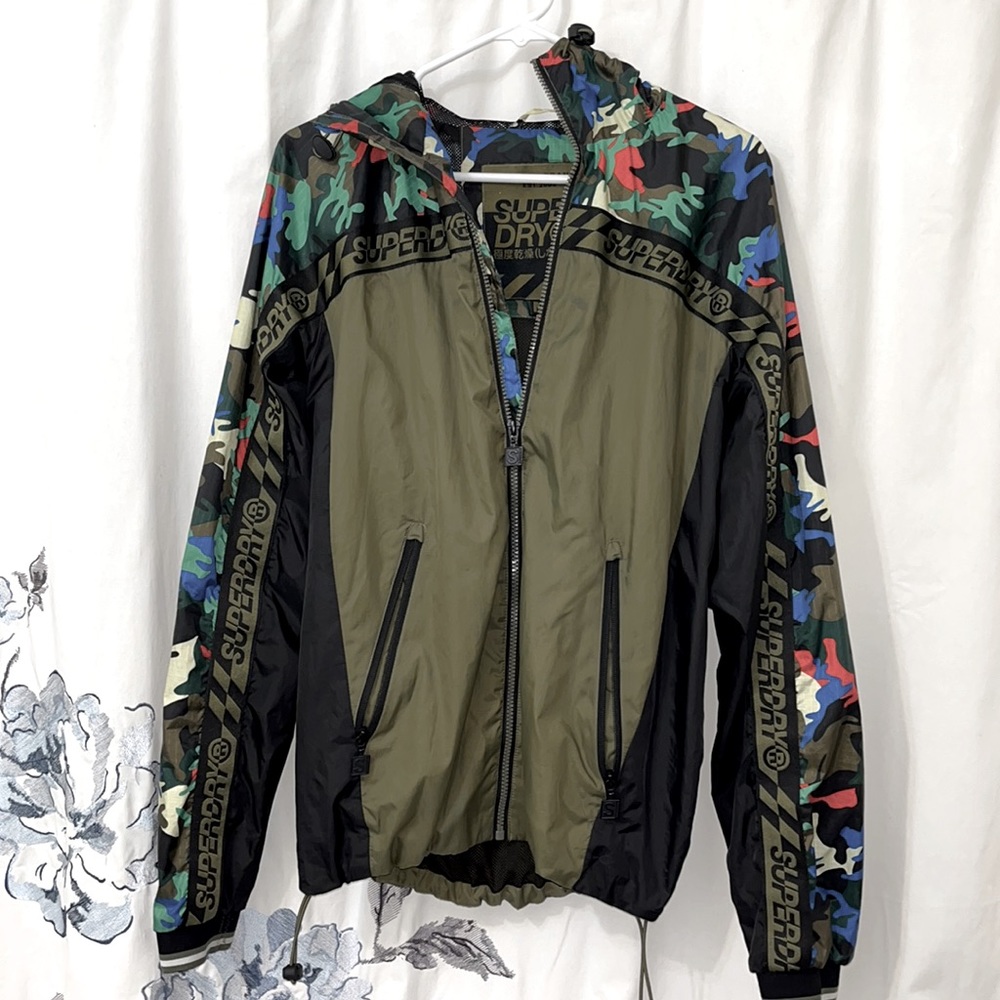 SuperDry Global Brand Camo Windbreaker